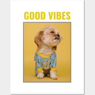 Super Cute Dog - Good Vibes Posters and Art